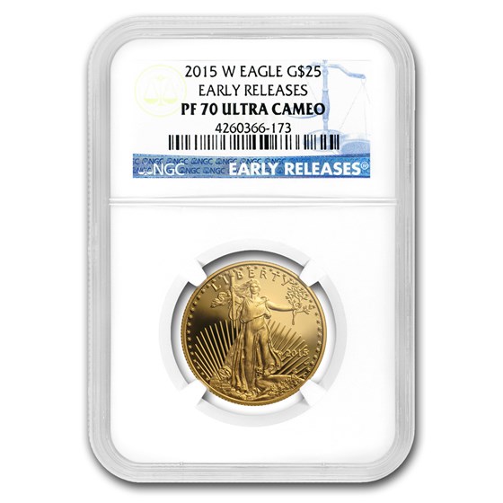 2015-W 1/2 oz Proof Gold American Eagle PF-70 NGC (ER) 2015-W 1/2 oz Proof Gold American Eagle PF-70 NGC (ER)
